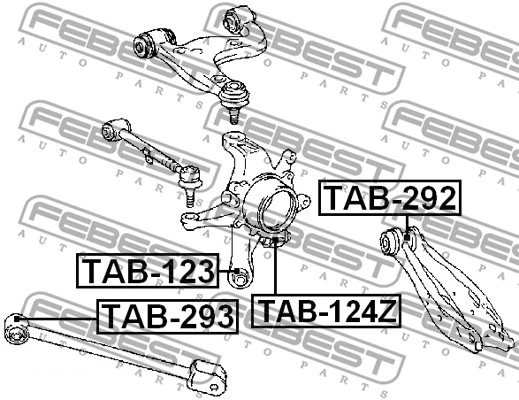Mounting, control/trailing arm