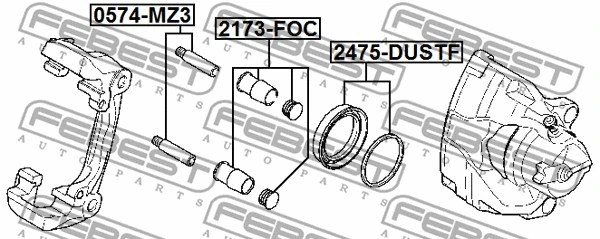 Repair Kit, brake caliper