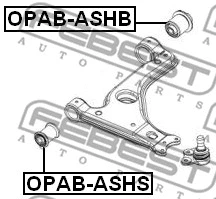 Mounting, control/trailing arm