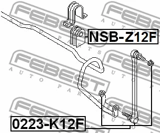 Mounting, stabiliser bar