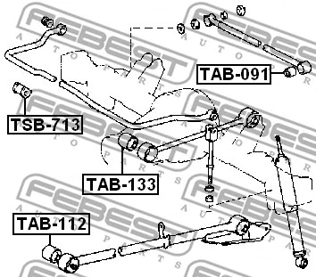Mounting, control/trailing arm