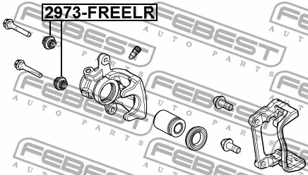 Bellow, brake caliper guide