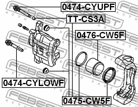Repair Kit, brake caliper