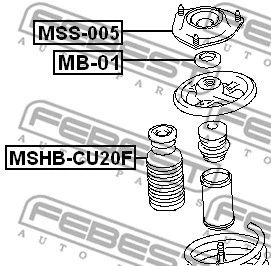 Rolling Bearing, suspension strut support mount