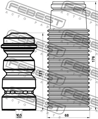Dust Cover Kit, shock absorber