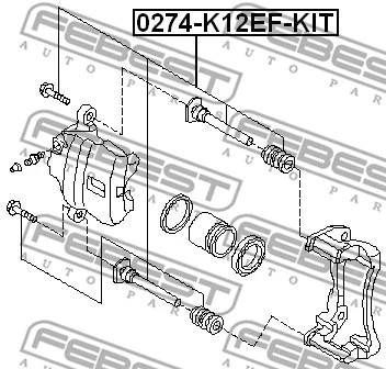Guide Bolt, brake caliper