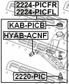 Control/Trailing Arm, wheel suspension