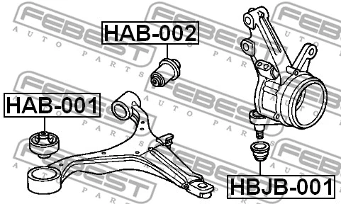 Mounting, control/trailing arm