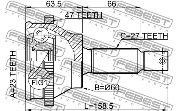 Joint Kit, drive shaft