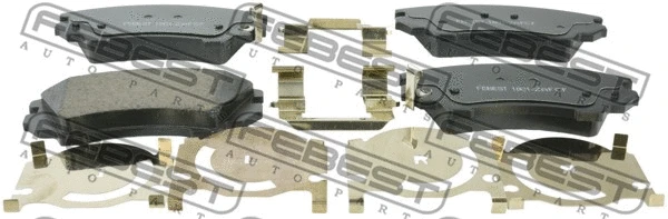 Brake Pad Set, disc brake (1801-ZAFCF)