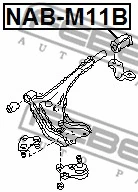 Mounting, control/trailing arm