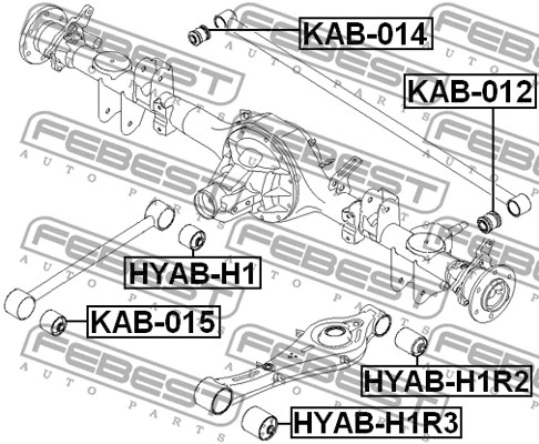 Mounting, control/trailing arm