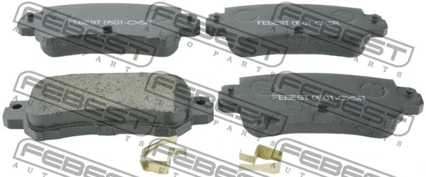 Brake Pad Set, disc brake (0501-CX5R)