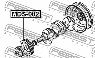 Belt Pulley, crankshaft