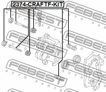 Guide Bolt, brake caliper