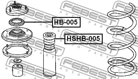 Rolling Bearing, suspension strut support mount
