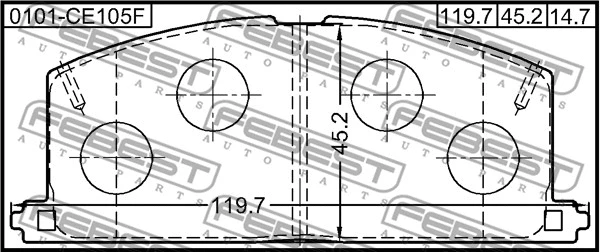 Brake Pad Set, disc brake