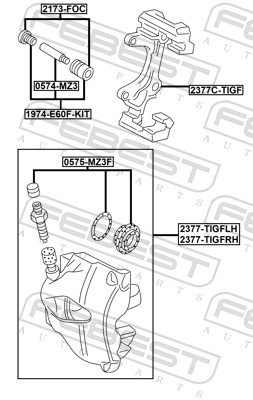 Brake Caliper (2377-TIGFRH)