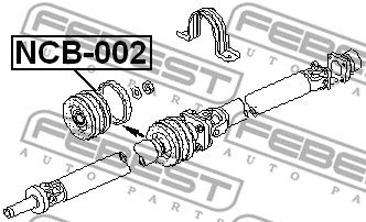 Bearing, propshaft centre bearing