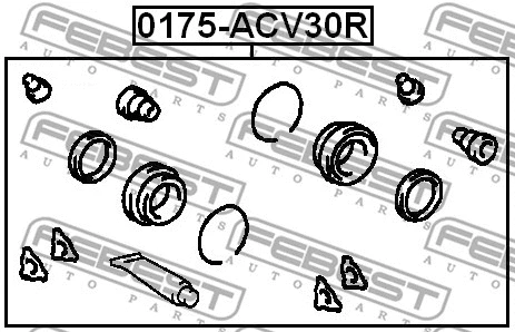 Repair Kit, brake caliper