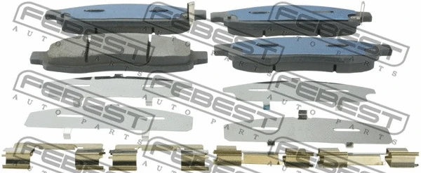Brake Pad Set, disc brake (0201-A60F)