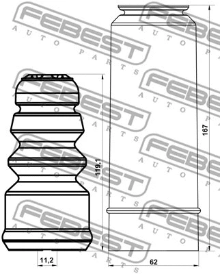 Dust Cover Kit, shock absorber