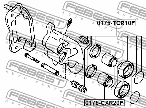 Piston, brake caliper