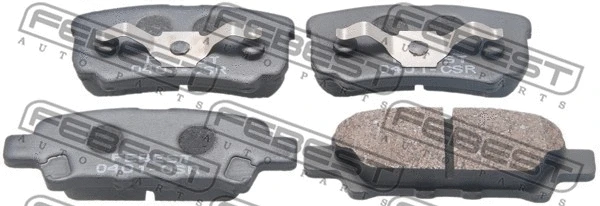 Brake Pad Set, disc brake (0401-CSR)