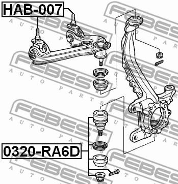 Mounting, control/trailing arm