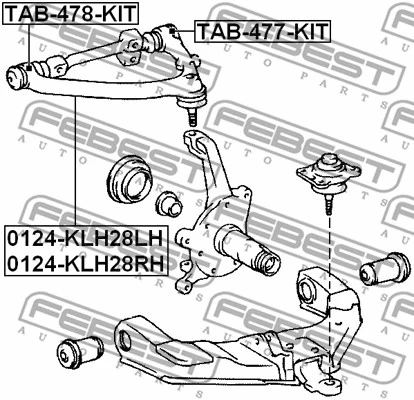 Repair Kit, control arm