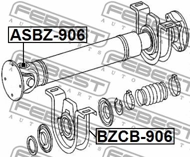 Bearing, propshaft centre bearing
