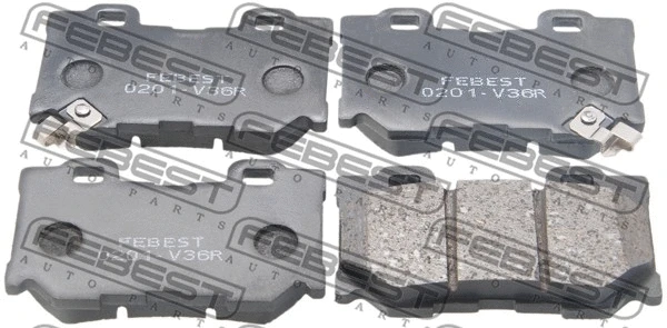 Brake Pad Set, disc brake (0201-V36R)