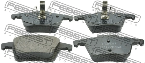 Brake Pad Set, disc brake (2701-XC90R)