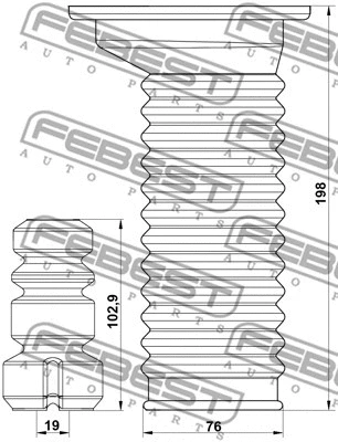 Dust Cover Kit, shock absorber