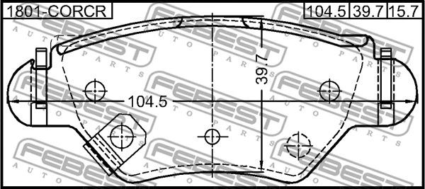 Brake Pad Set, disc brake