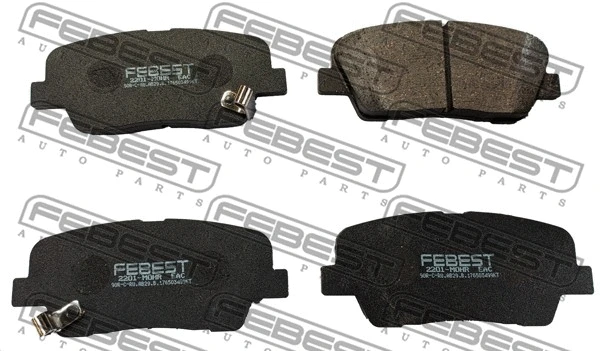 Brake Pad Set, disc brake (2201-MOHR)