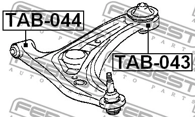 Mounting, control/trailing arm