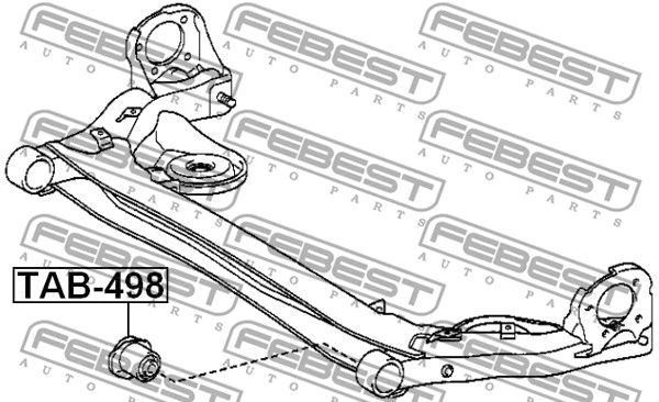 Bushing, axle beam