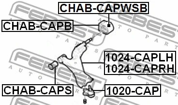 Mounting, control/trailing arm