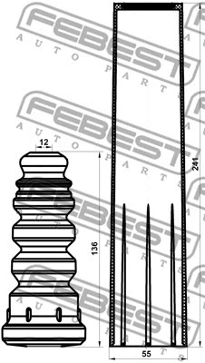 Dust Cover Kit, shock absorber