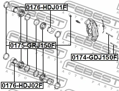 Piston, brake caliper