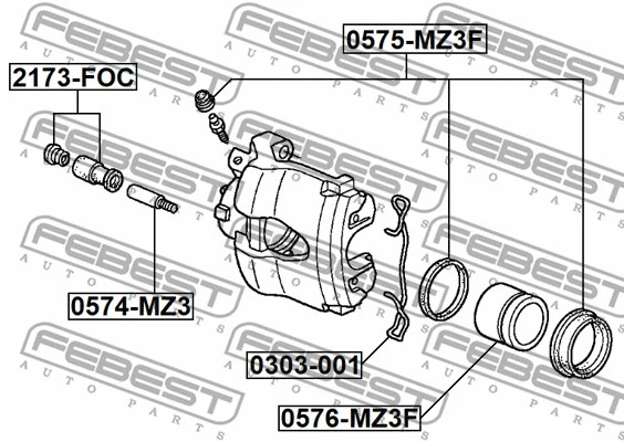 Spring, disc brake pad (0303-001)