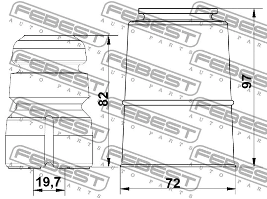 Dust Cover Kit, shock absorber