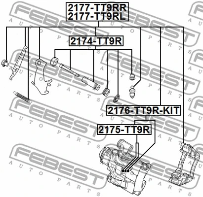 Repair Kit, brake caliper