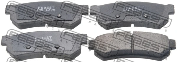 Brake Pad Set, disc brake (1001-LACR)