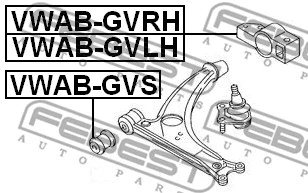 Mounting, control/trailing arm