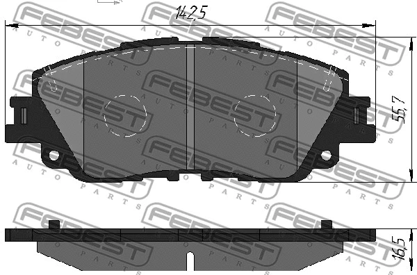 Brake Pad Set, disc brake (0101-GSV70F)