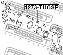 Bellow, brake caliper guide