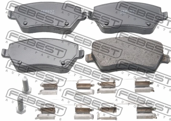 Brake Pad Set, disc brake (2401-CLIF)