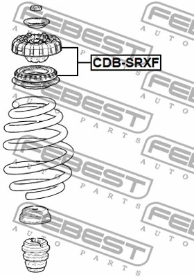 Rolling Bearing, suspension strut support mount (CDB-SRXF)
